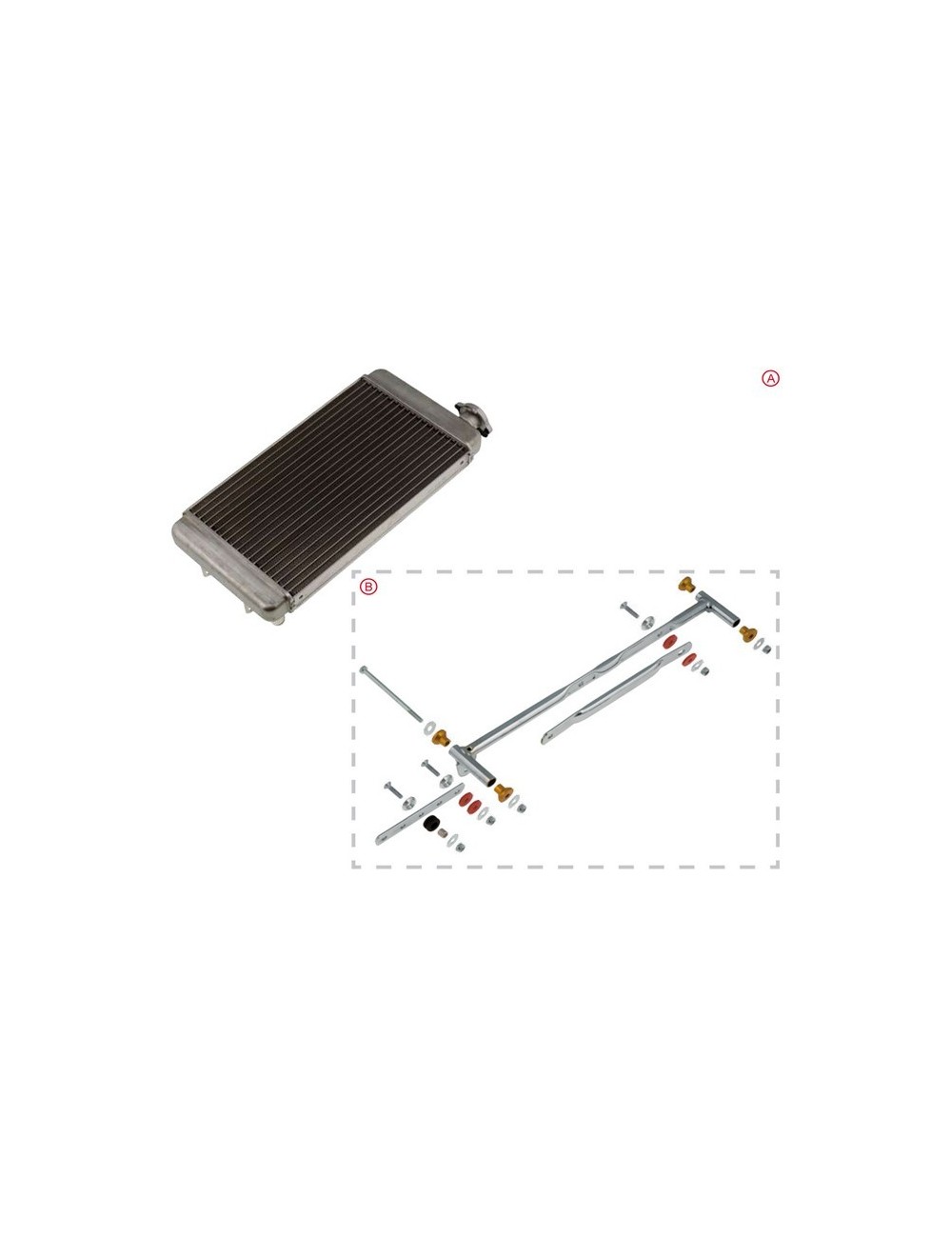 OTK radiator 400 x 200 mm complete with supports OTK radiator 400 x 200 mm complete with supports