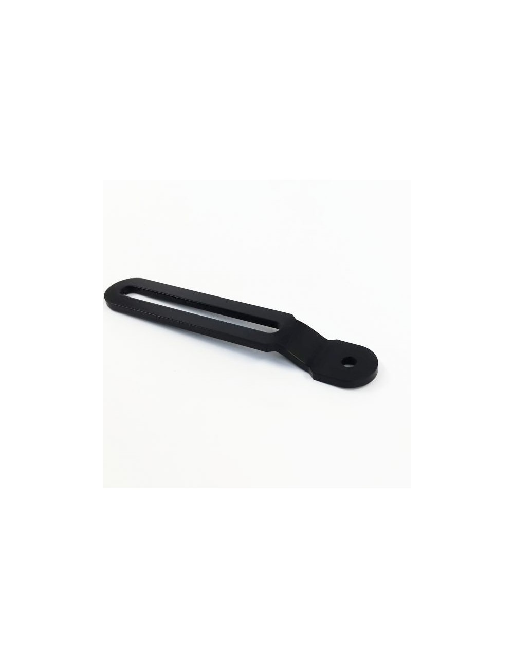 Support silencieux 150mm coudé, trous de 8mm Support silencieux 150mm coudé, trous de 8mm