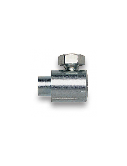 Cable clamp with side screw accelerator cable