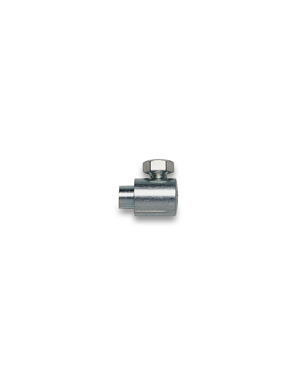 Cable clamp with side screw accelerator cable