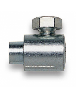 Cable clamp with side screw accelerator cable