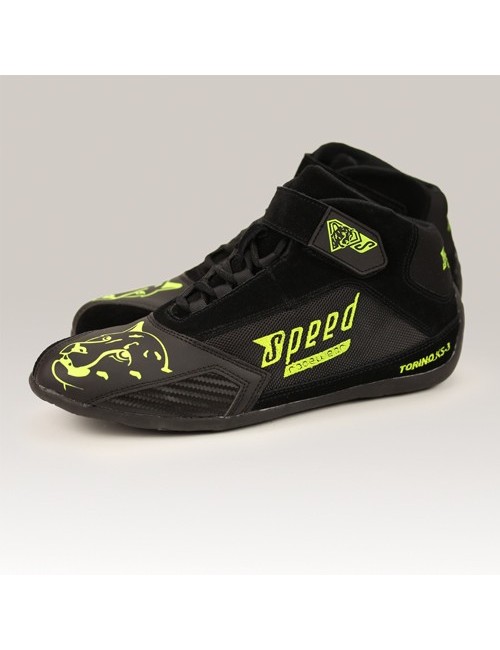 Speed chaussures Torino KS-3 noir/néon-jaune  taille 36