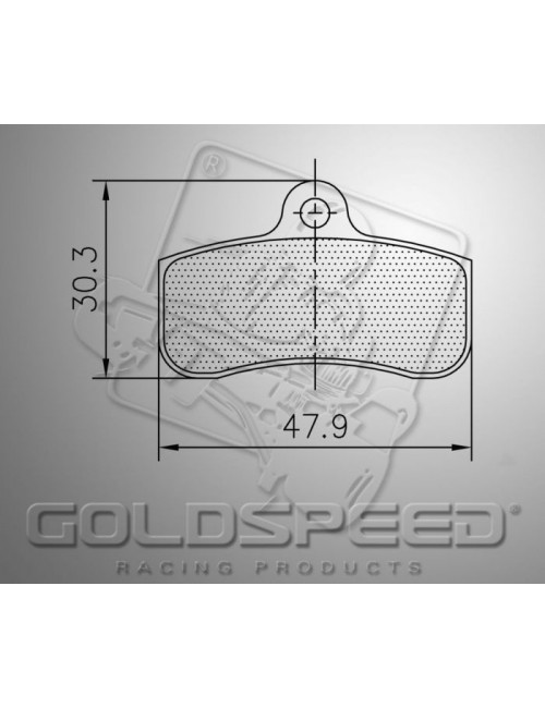 BRAKEPAD SET GOLDSPEED  TEKNEEX / ITAKA / SODI