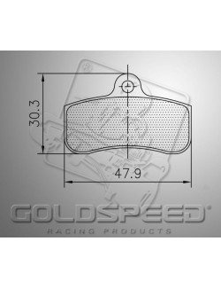 BRAKEPAD SET GOLDSPEED  TEKNEEX / ITAKA / SODI