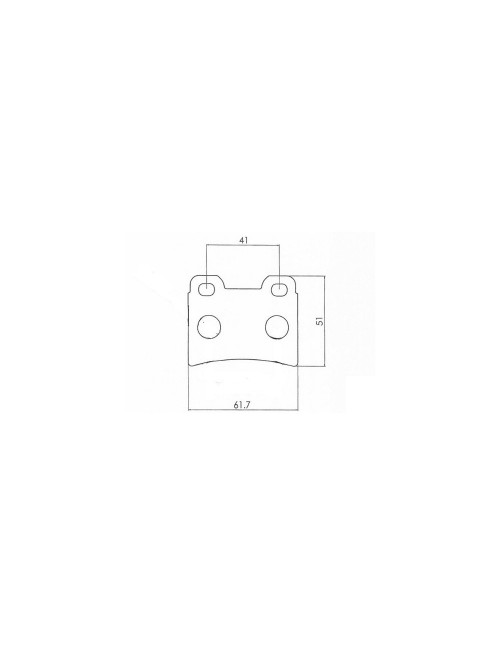 rear brake pad for ENERGY / OFCOURSE / ALPHA / PAROLIN