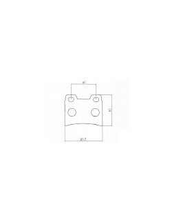 rear brake pad for ENERGY / OFCOURSE / ALPHA / PAROLIN