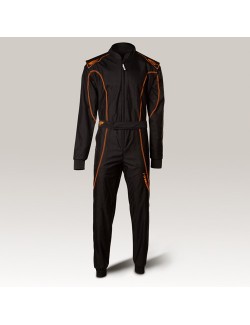 Combinaison Speed racing  Barcelona RS-1 noir-neon orange