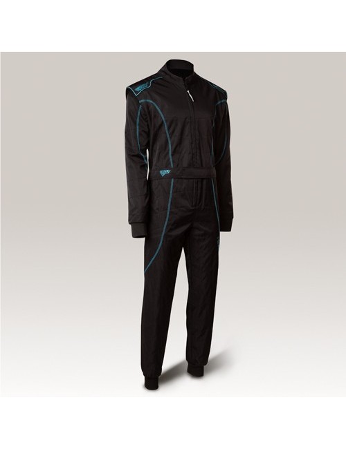 Combinaison Speed Racing Barcelona RS-1  CIK noir-cyan