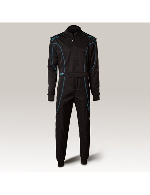 Combinaison Speed Racing Barcelona RS-1  CIK noir-cyan