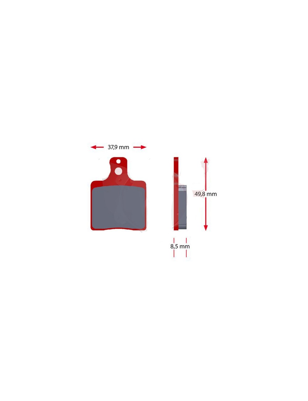 Jeu plaquettes SINTER CRG rouge Jeu plaquettes SINTER CRG rouge