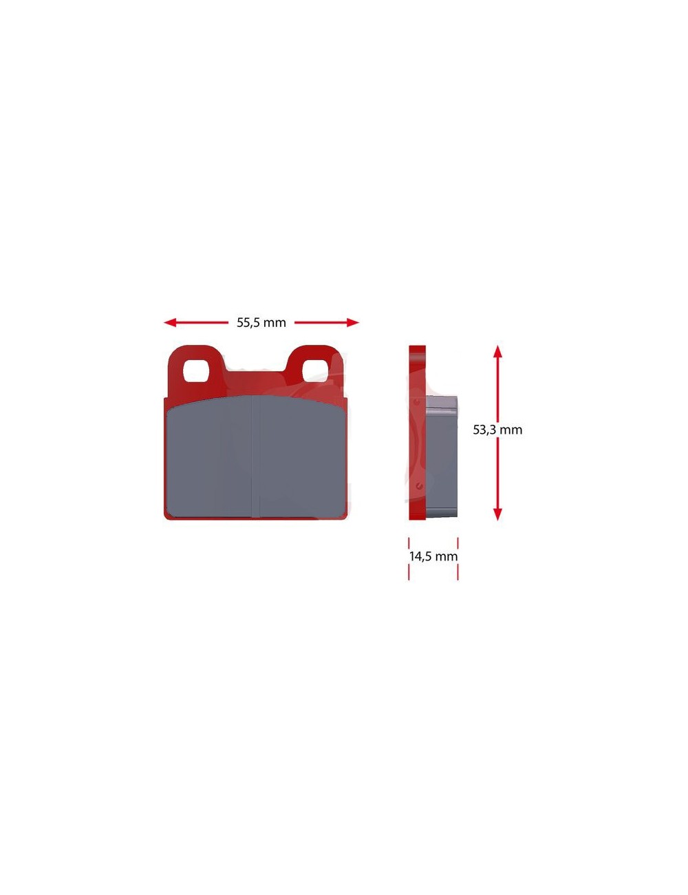 Jeu plaquettes SINTER BIREL rouge Jeu plaquettes SINTER BIREL rouge