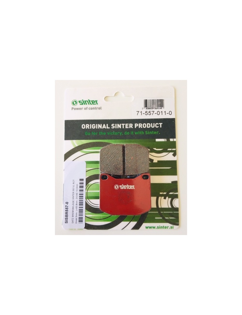 brake pads (2 units), for K-KART, MARANELLO, MS brake pads (2 units), for K-KART, MARANELLO, MS
