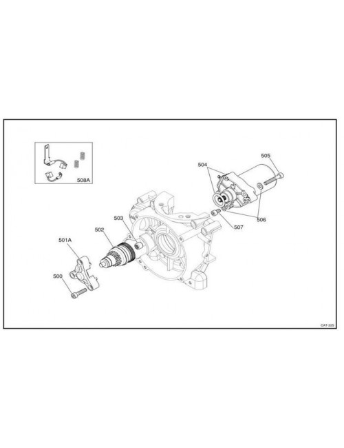 Renvoi démarreur PARILLA PUMA - X30 - ROTAX