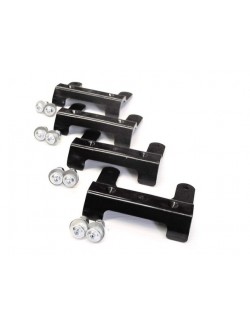 CHASSIS PROTECTOR SET 250x90mm, BLACK PLASTIC