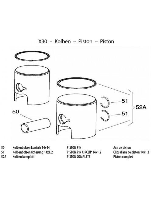 Maxi PROMOTION Piston x30  -Magickart