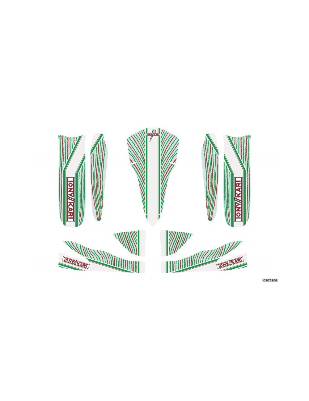 Set autocollant TONY KART M5 OTK Set autocollant TONY KART M5 OTK