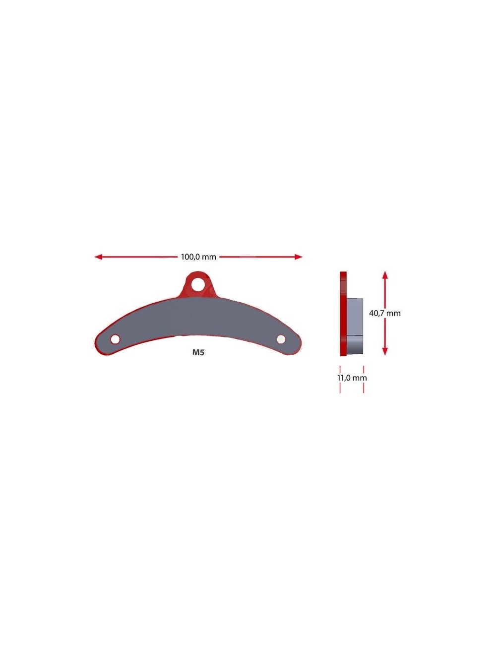 Jeu plaquettes banane pour Birel Jeu plaquettes banane pour Birel