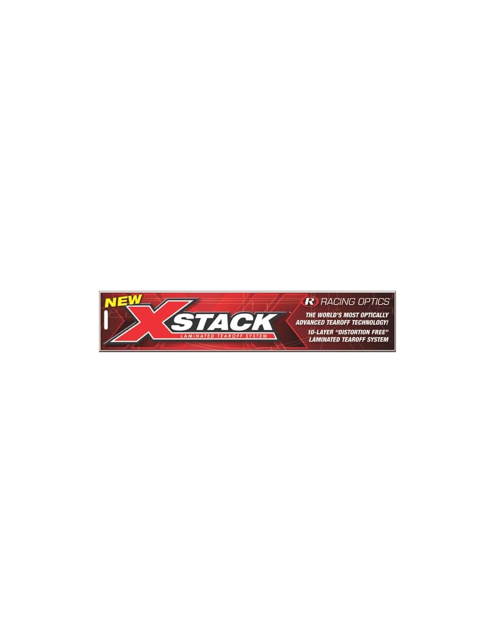 Paquet 30 Tear-offs laminés Racing Optics XStack Zamp Paquet 30 Tear-offs laminés Racing Optics XStack Zamp