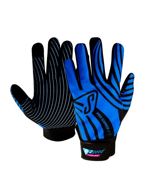 Speed gants noir PRO GAMER V1  noir-bleu