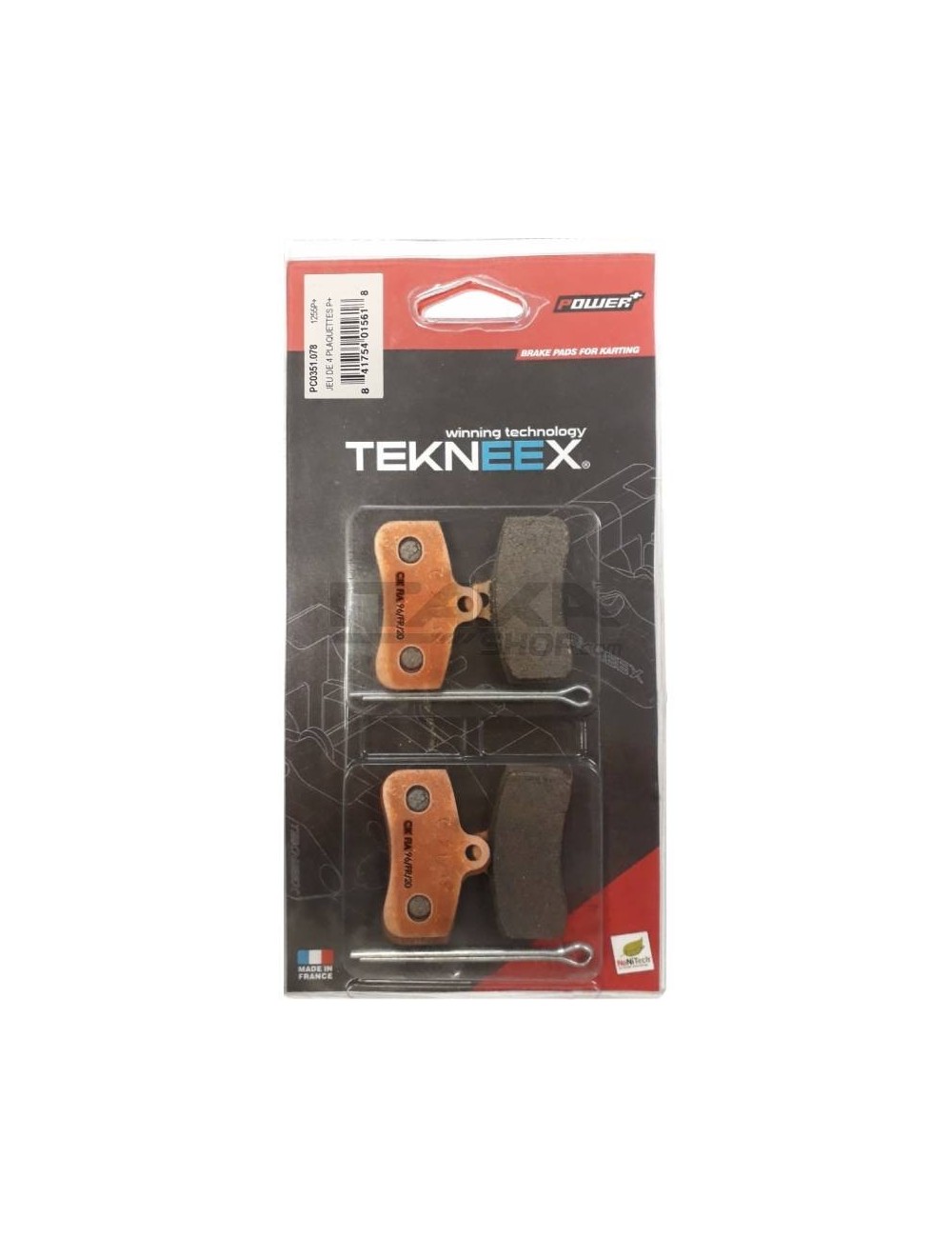 PLAQUETTES AVANT P+ ETRIER TEKNEEX 4 PISTONS D18 PLAQUETTES AVANT P+ ETRIER TEKNEEX 4 PISTONS D18