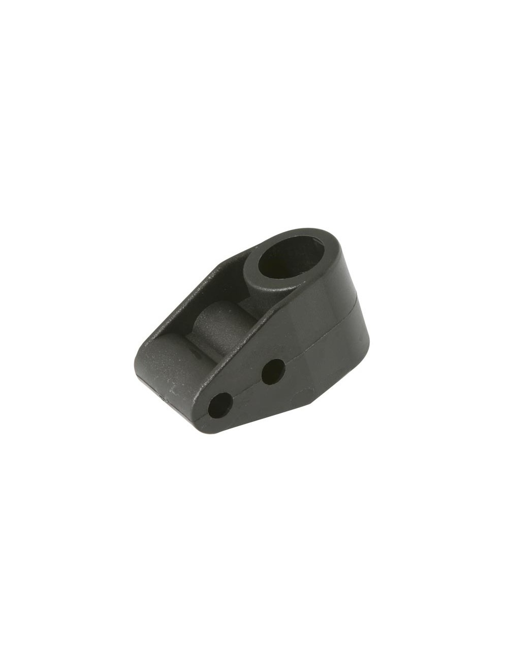 Support colonne de direction diam. 20mm, double trou 8mm, couleur noire Support colonne de direction diam. 20mm, double trou 8mm, couleur noire