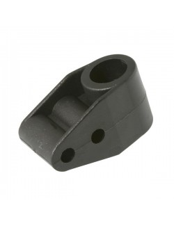 Support colonne de direction diam. 20mm, double trou 8mm, couleur noire  