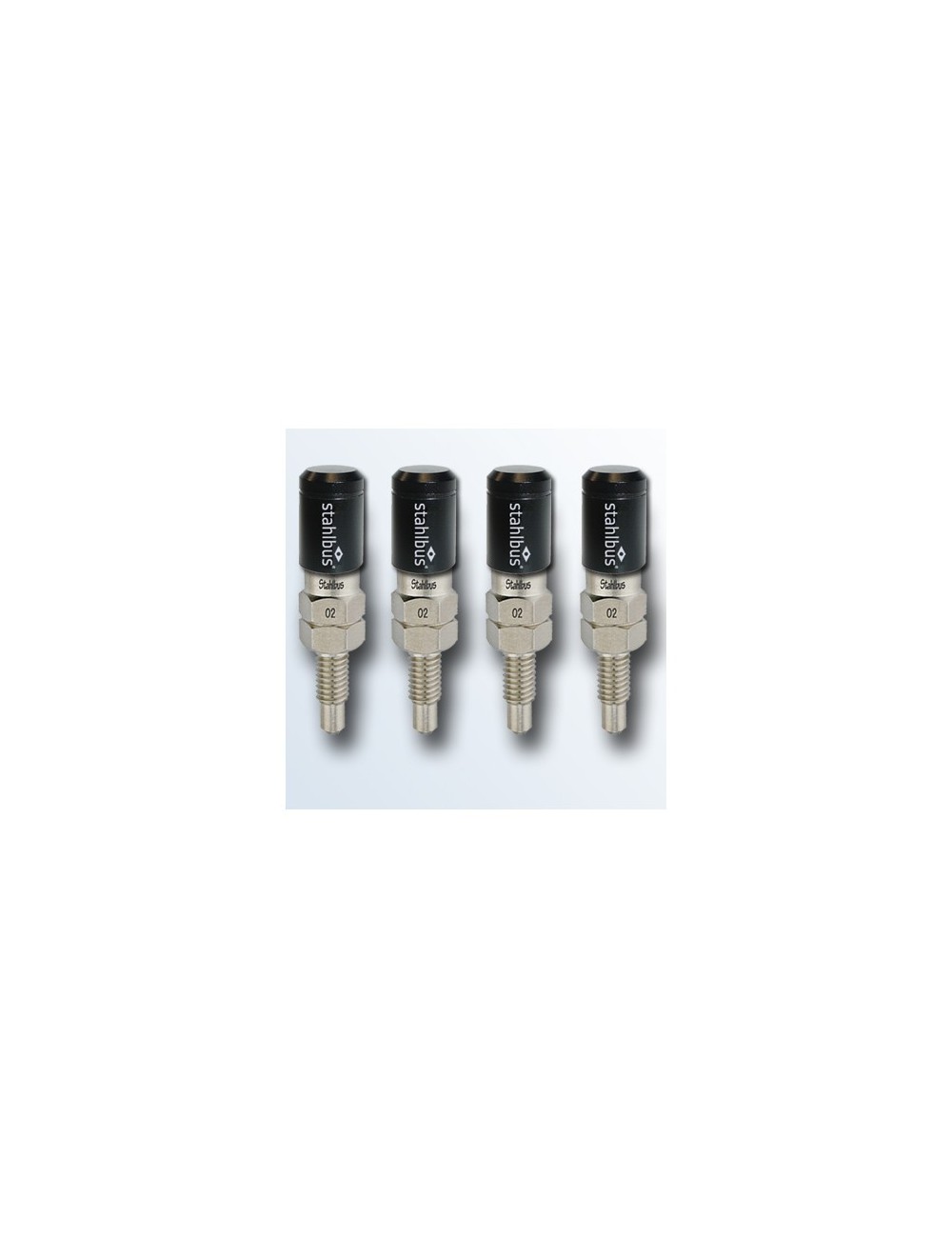 stahlbus-Soupape de purge en kit de 4, M6x1.0x16mm, en acier, capuchons noirs stahlbus-Soupape de purge en kit de 4, M6x1.0x16mm, en acier, capuchons noirs