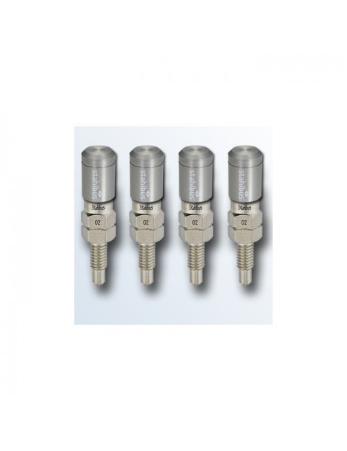 stahlbus-Soupape de purge en kit de 4, M7x1.0x16mm, en acier, capuchons