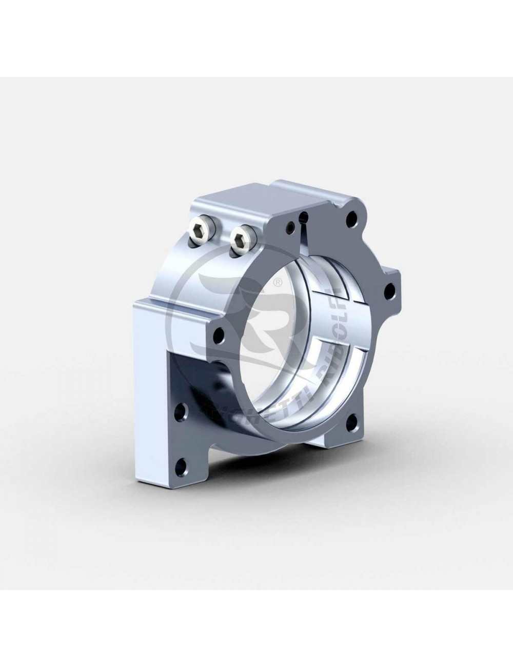 Support de roulement double aluminium 40-50mm 4 boulons Gauche Couleur titane Support de roulement double aluminium 40-50mm 4 boulons Gauche Couleur titane