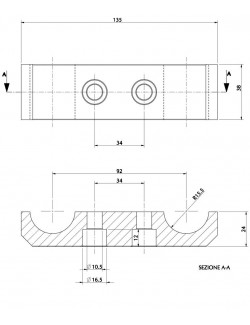 Bride Platine Moteur 2 vis compatible OTK