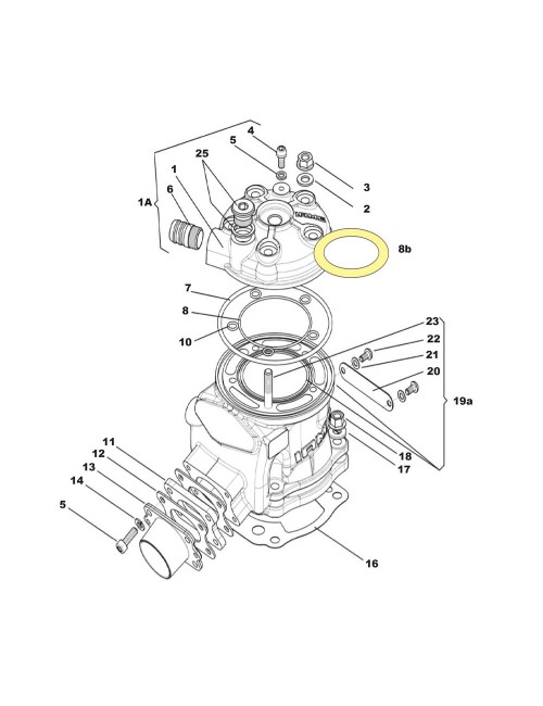 (1) Culasse IAME X30 SUPER