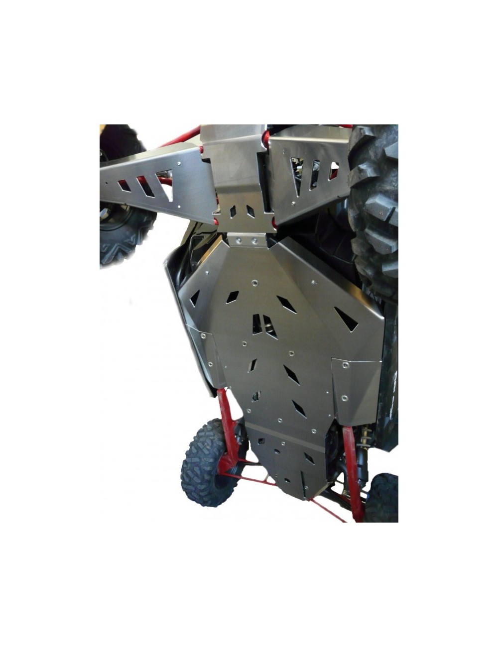 Semelle complète en aluminium 4 parties (hors triangles) POLARIS RZR XP 1000 / TURBO Semelle complète en aluminium 4 parties (hors triangles) POLARIS RZR XP 1000 / TURBO