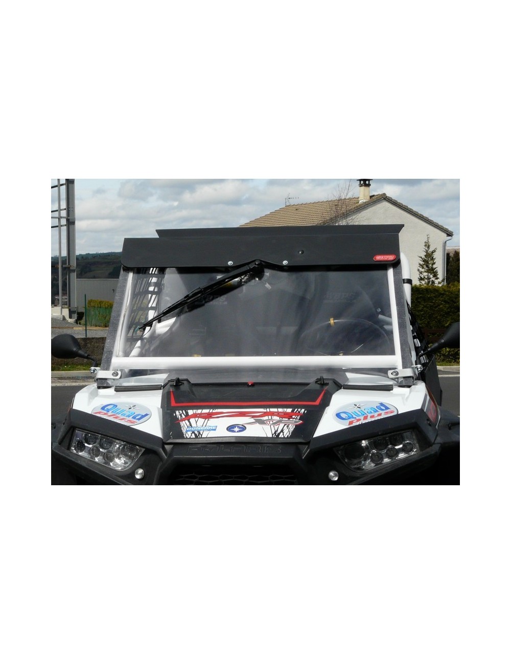 Pare brise pour Arceau FFSA en polycarbonate Anti Abrasion essuyage 175° POLARIS RZR 1000 / TURBO Pare brise pour Arceau FFSA en polycarbonate Anti Abrasion essuyage 175° POLARIS RZR 1000 / TURBO