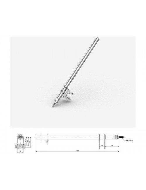 colonne de direction M8x420mm
