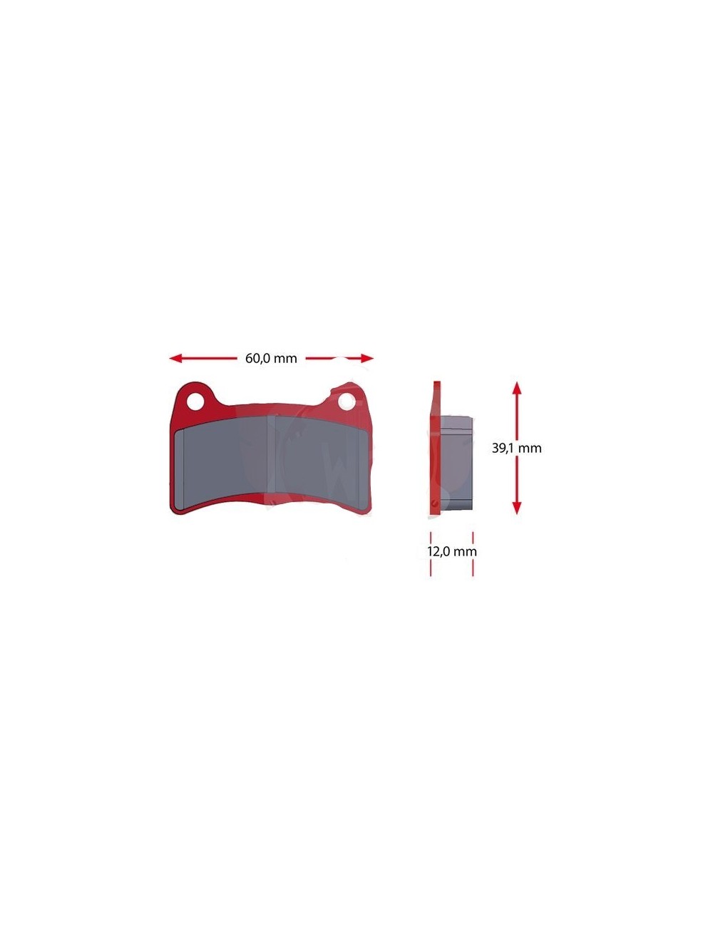 Jeu plaquettes IPK SINTER 429-0, rouge Jeu plaquettes IPK SINTER 429-0, rouge