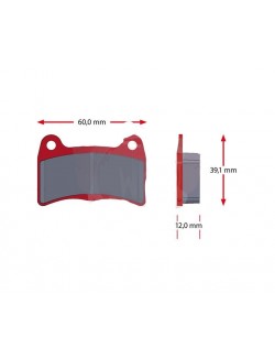 Jeu plaquettes  IPK SINTER 429-0, rouge
