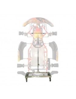 Chariot vertical porte kart à roulettes