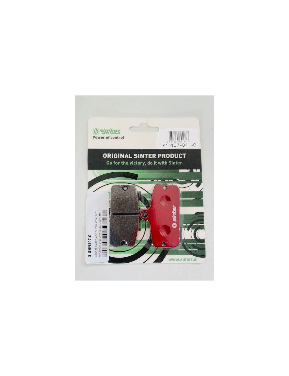 Jeu plaquettes SODI SINTER 407-0, rouge Jeu plaquettes SODI SINTER 407-0, rouge