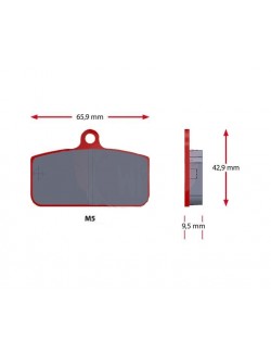 Jeu plaquettes  SODI SINTER 407-0, rouge
