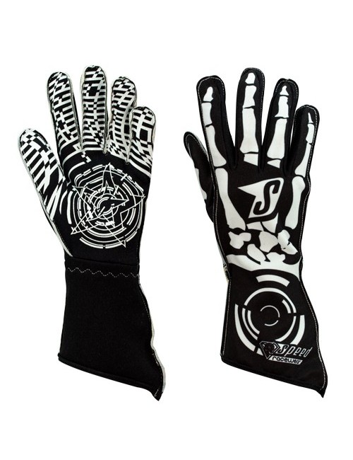 Speed gants  BRISBANE G-4  noir,blanc,neon orange