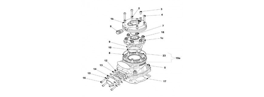 Culasse et Cylindre IAME Screamer 3 KZ