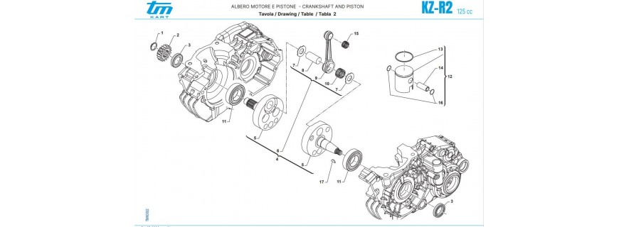 Crankshaft Piston KZ-R2