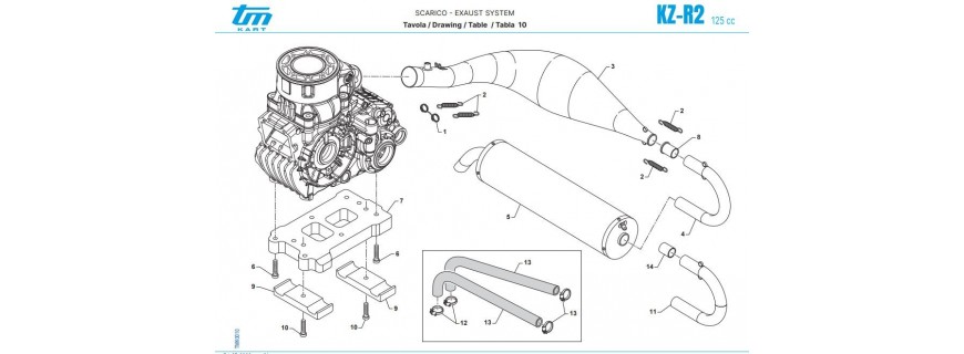 Échappement / Platine moteur KZ-R2