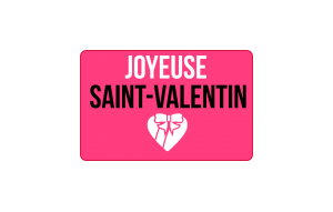 
			                        			Bonne saint valentin